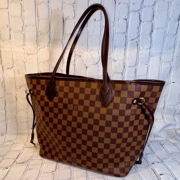 Neverfull GM Damier Ebene Tote Shoulder Bag Brown - Picture 7 of 16